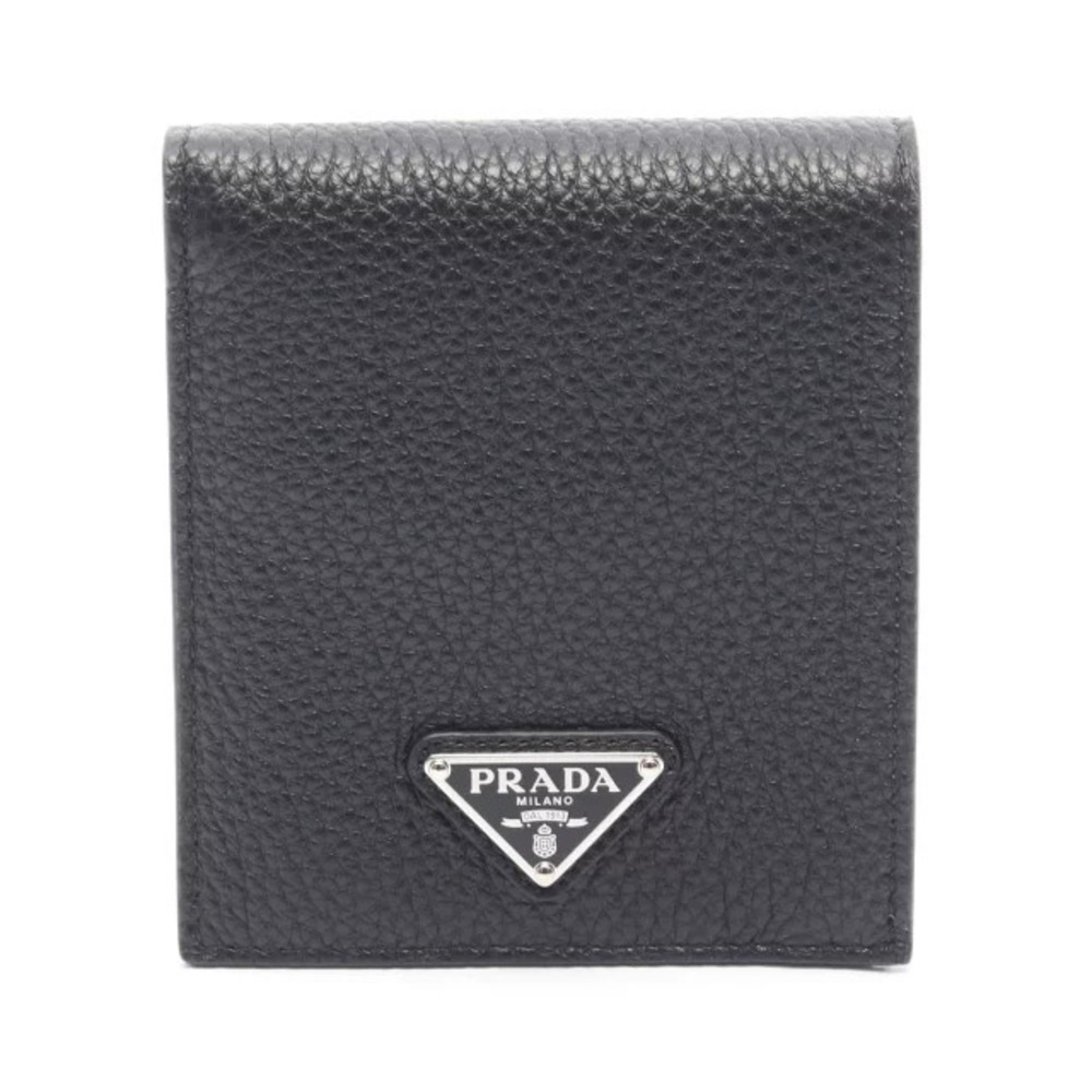 Prada Billfold Wallet Leather Black